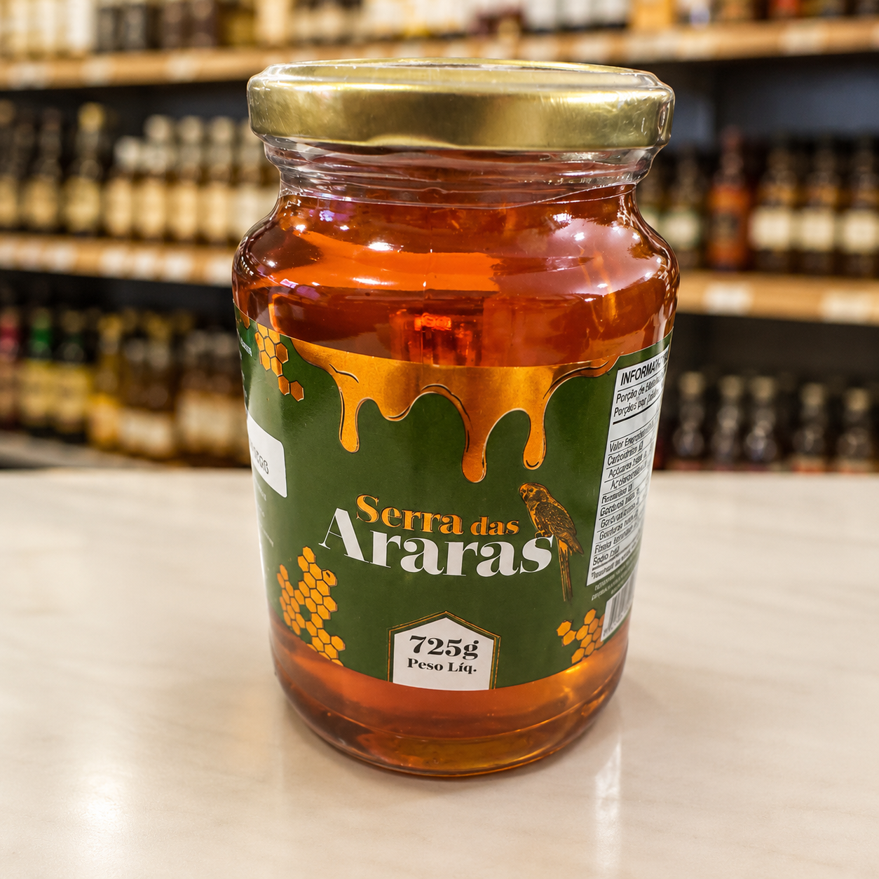 COMPOSTO MEL COM FAVO 725G SERRA DAS ARARAS