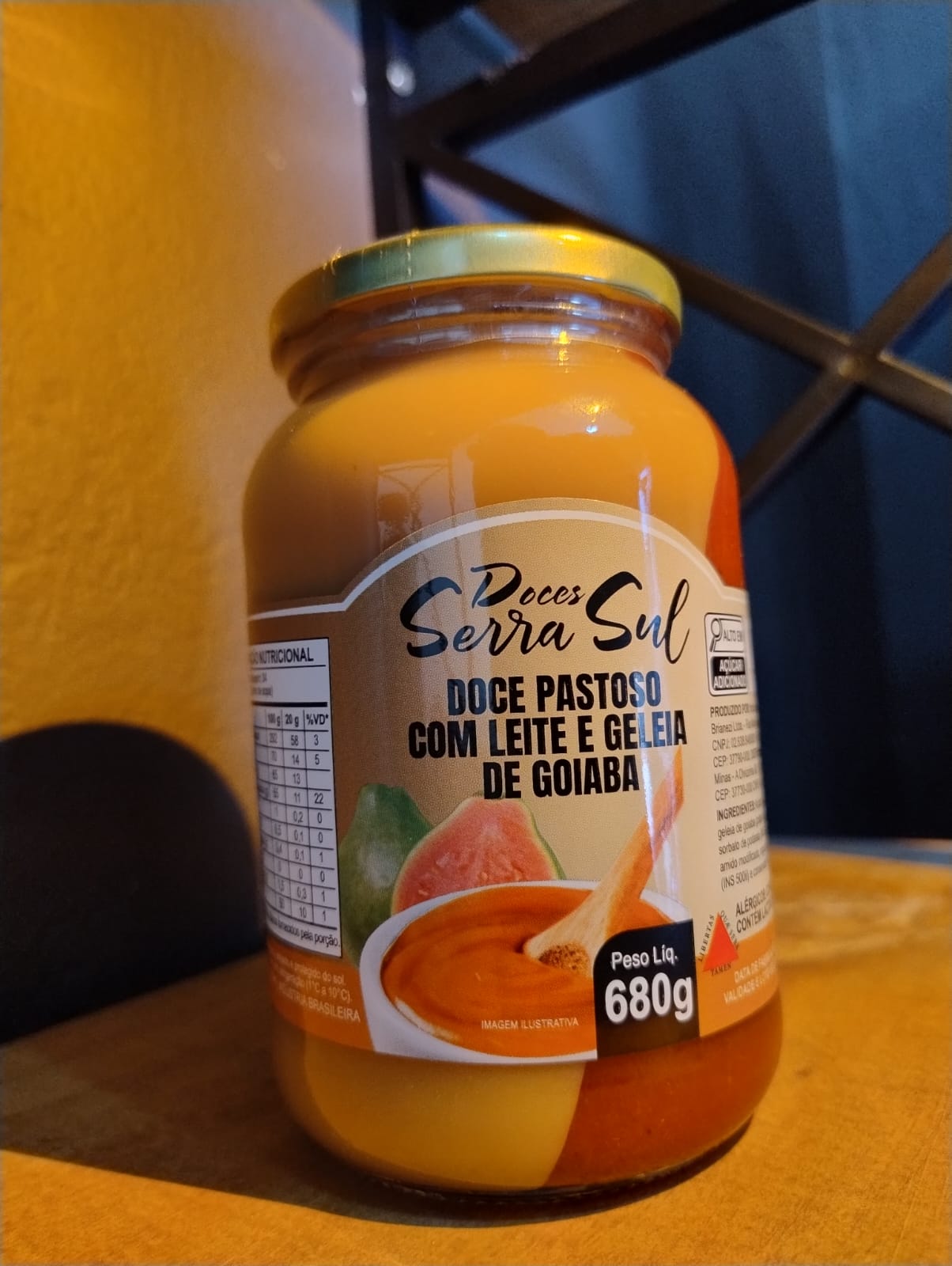 DOCE PASTOSO C LEITE E GELEIA DE GOIABA 680G SERRA SUL