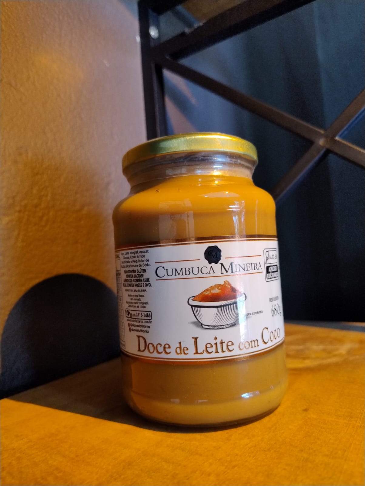 COMPOTA LEITE COM COCO CUMBUCA MINEIRA 680G