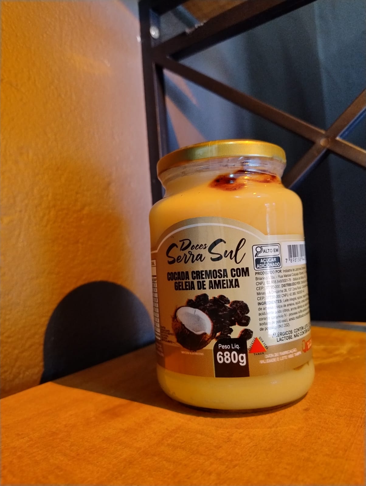 COMPOTA COCADA CREMOSA C AMEIXA 680G SERRA SUL