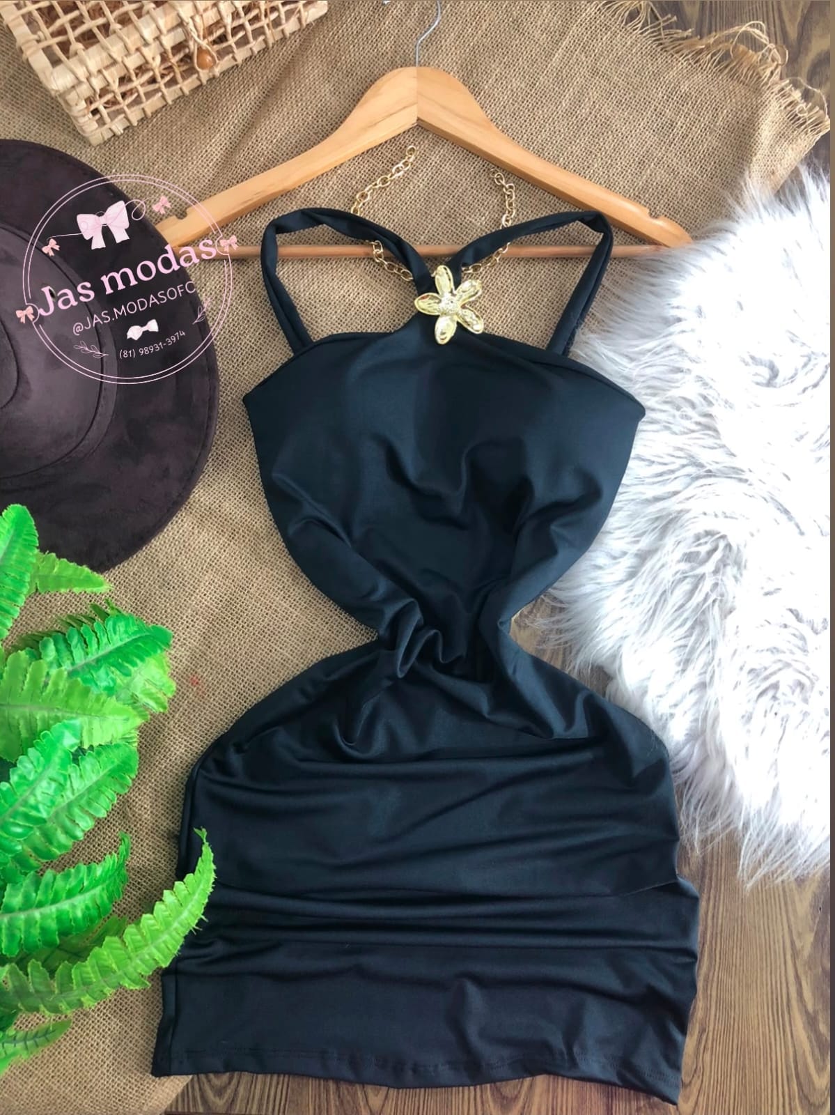 VESTIDO FLOR DOURADA 1