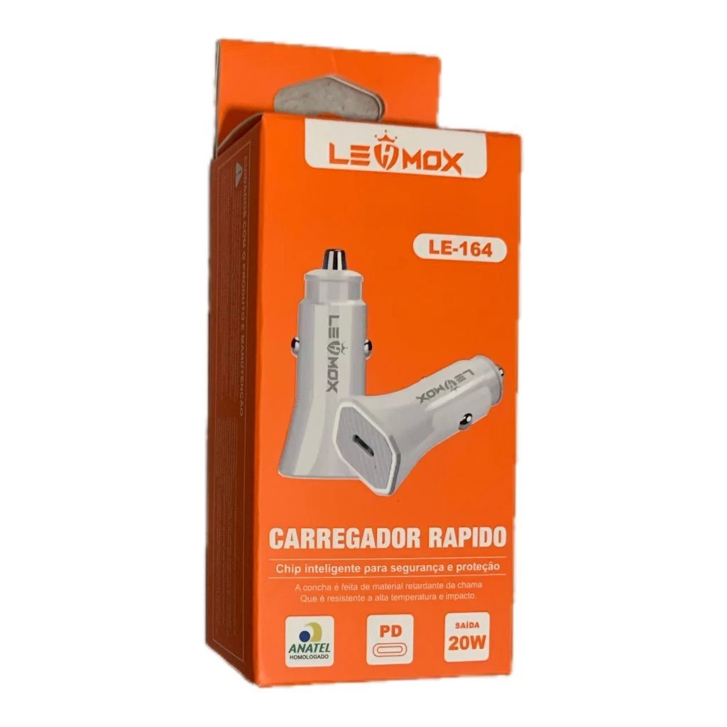 Carregador Veicular 20w Tipo C LE-164