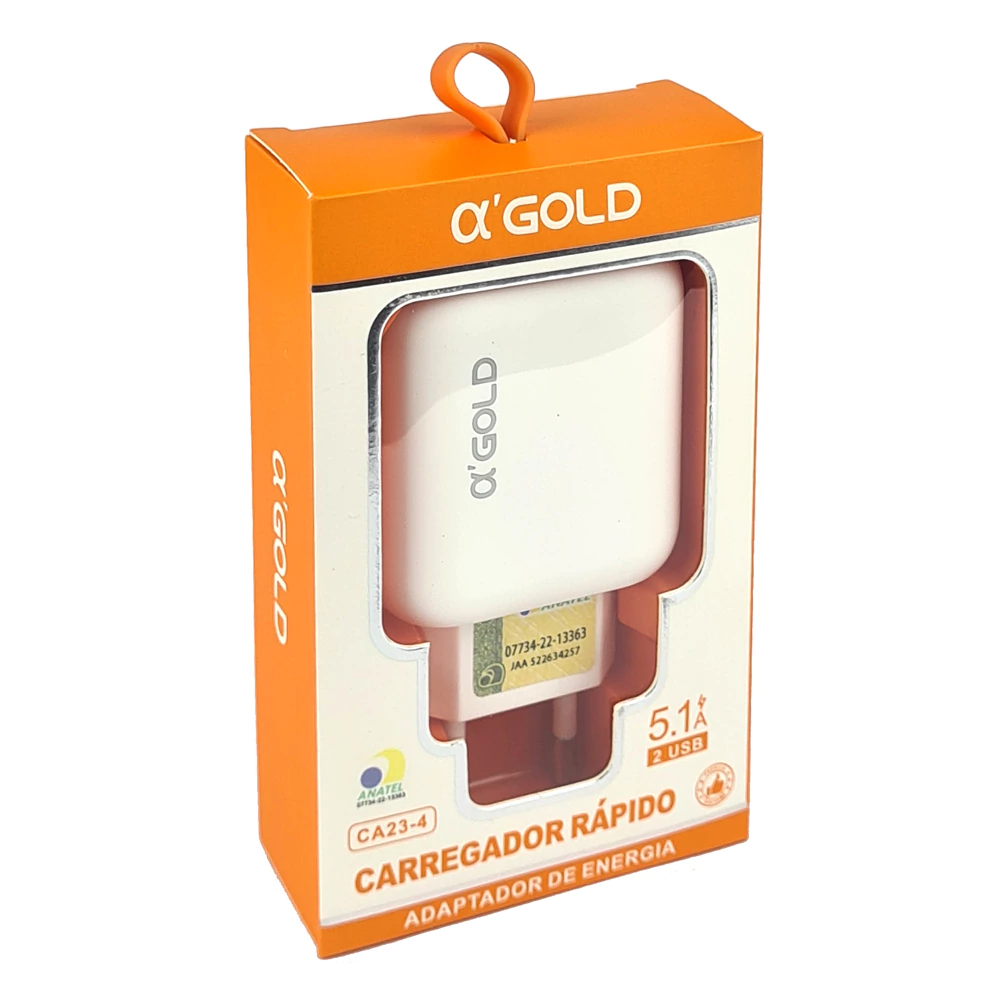 Carregador Rápido 5.1a 2 USB CA23-4