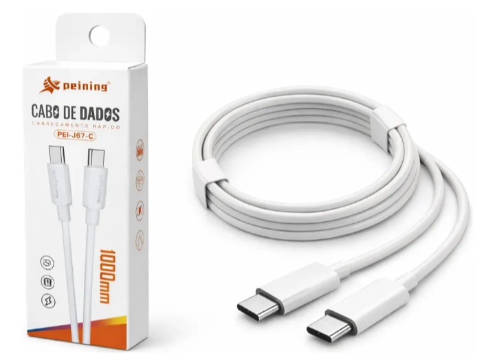Cabo USB Tipo C Duplo PEI-J67-C