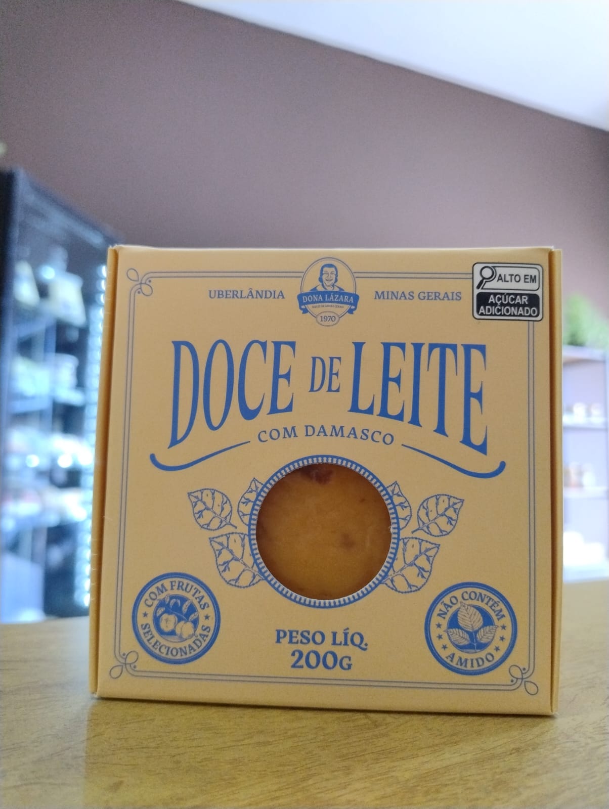 DOCE DE LEITE COM DAMASCO - MINIBOX 200G
