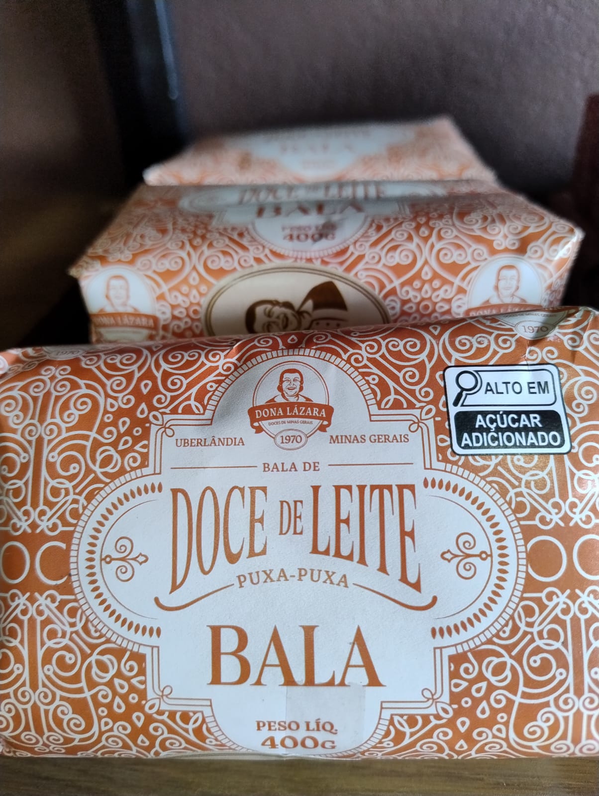 BALA DE DOCE DE LEITE TRADICIONAL 400G DONA LAZARA