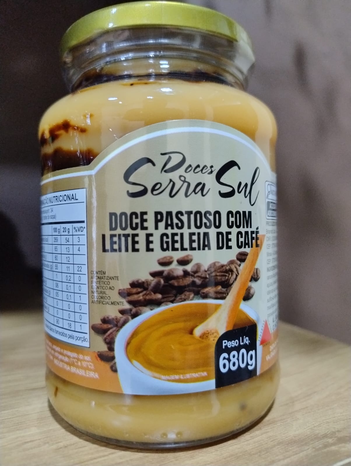 DOCE LEITE COM GELEIA CAFÉ 680G SERRA SUL