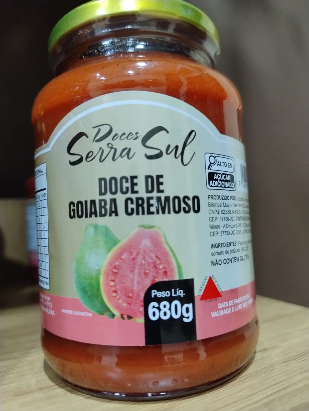GOIABADA CREMOSA 680G SERRA SUL