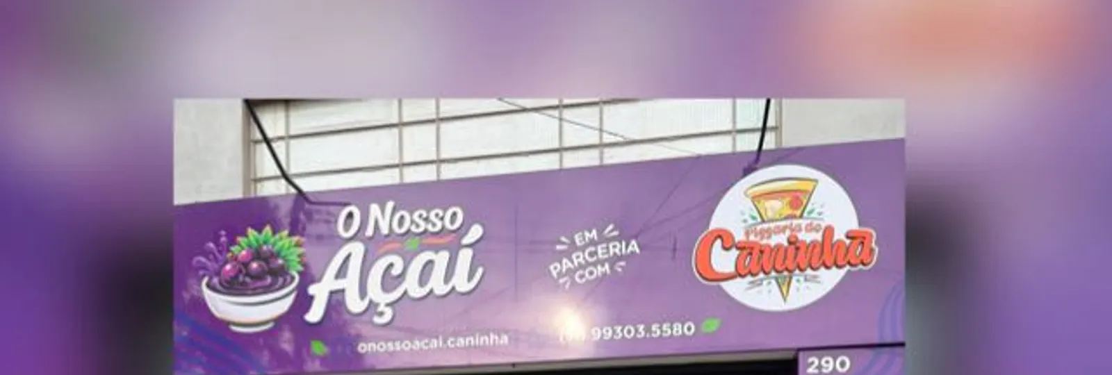 Capa de O nosso açaí em parceria com a pizzaria do Caninha