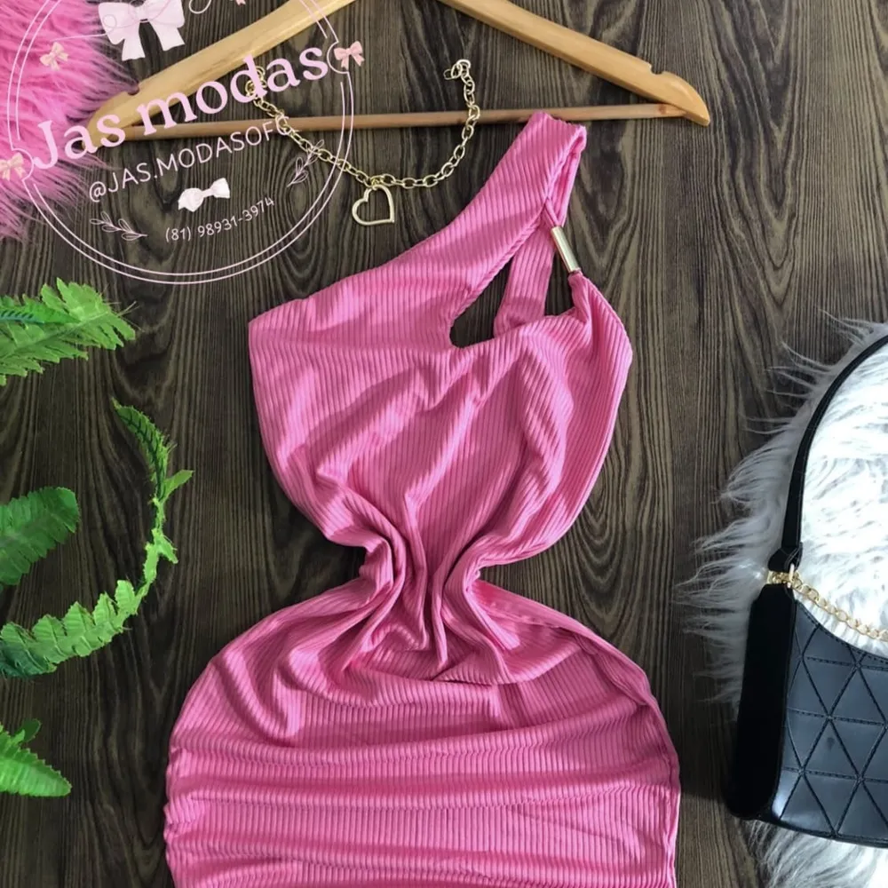 VESTIDO 1 LADO DOURADO