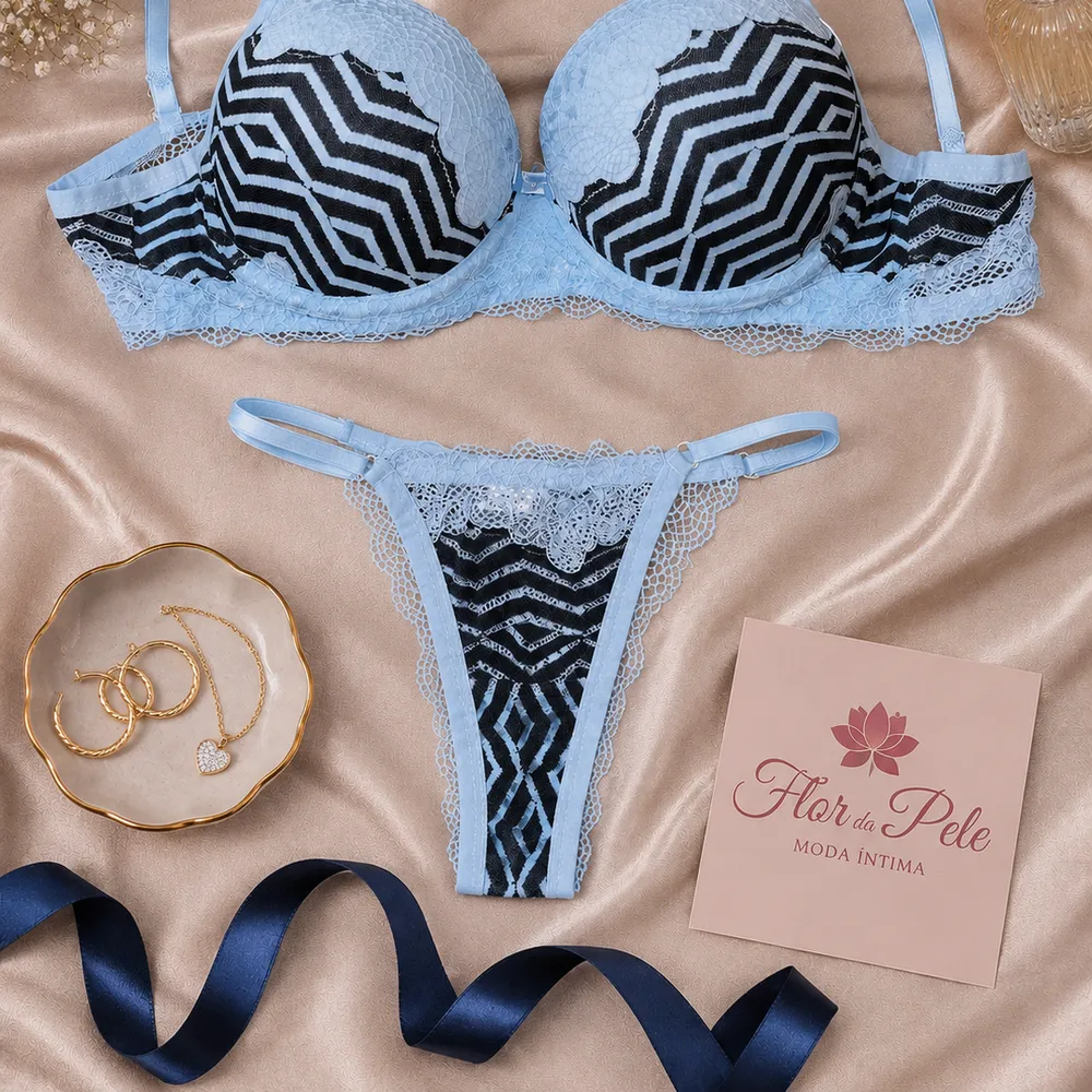 Conjunto Estilosa G Azul Claro Ref: 3721