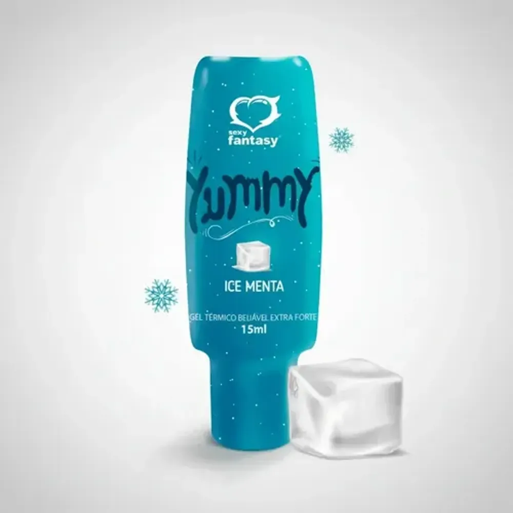 Gel Térmico Comestível Yummy 15ml Menta ice sexy fantasy