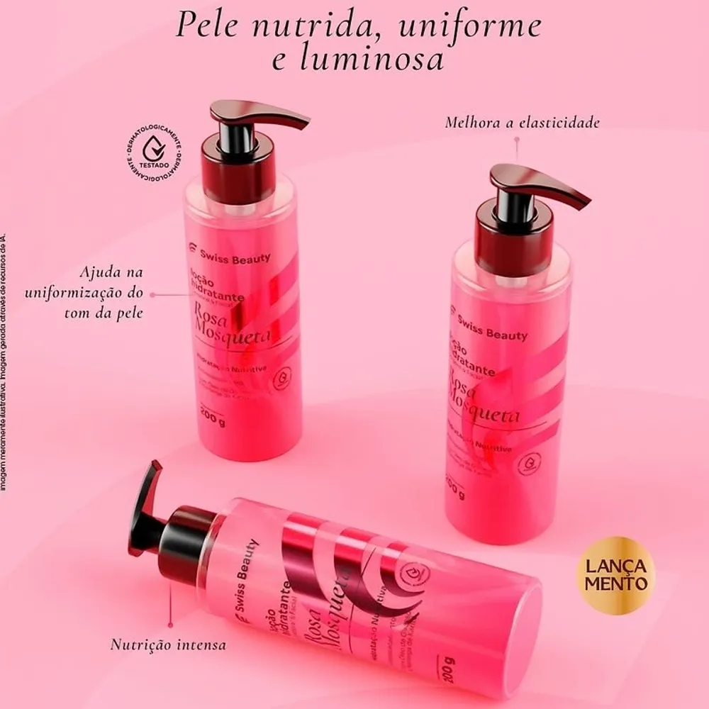 Loção Hidratante 200G Swiss Beauty Morango