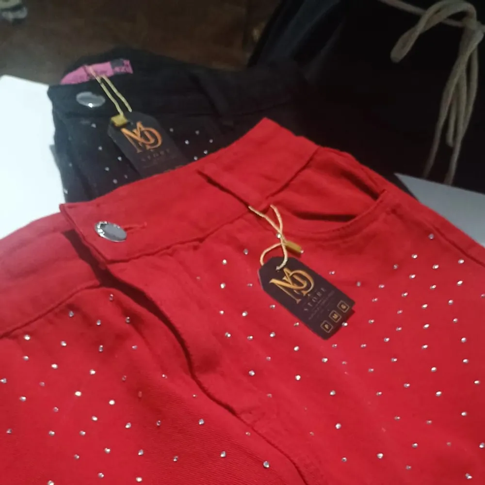 SAIA FEMININA JEANS CINTURA ALTA TRADICIONAL PRETA 