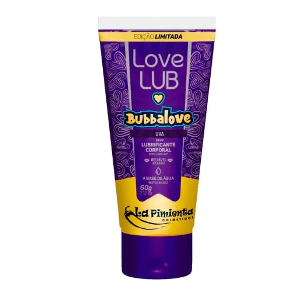 Lubrificante Íntimo Love Lub la pimienta Bubbalove Uva 60g