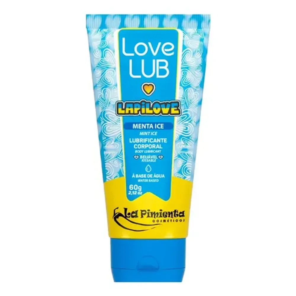 Lubrificante Íntimo Love Lub la pimienta Bubbalove Menta ice 60g