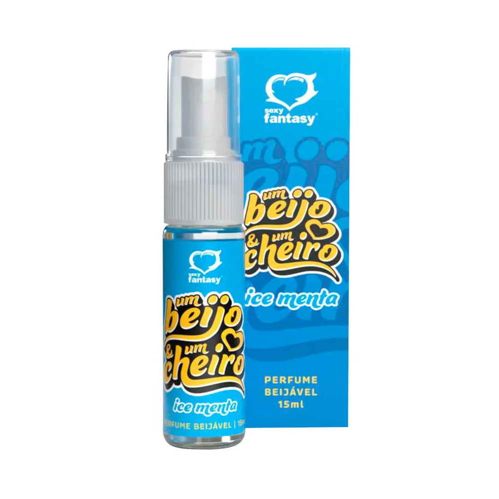 Perfume Beijável Um Beijo e Um Cheiro 15ml Menta sexy fantasy