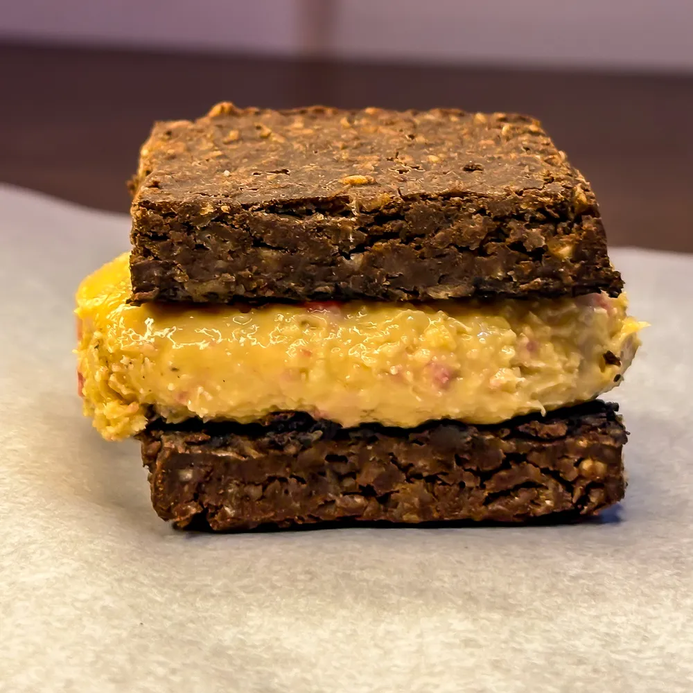 Brownie de Aveia com Morango