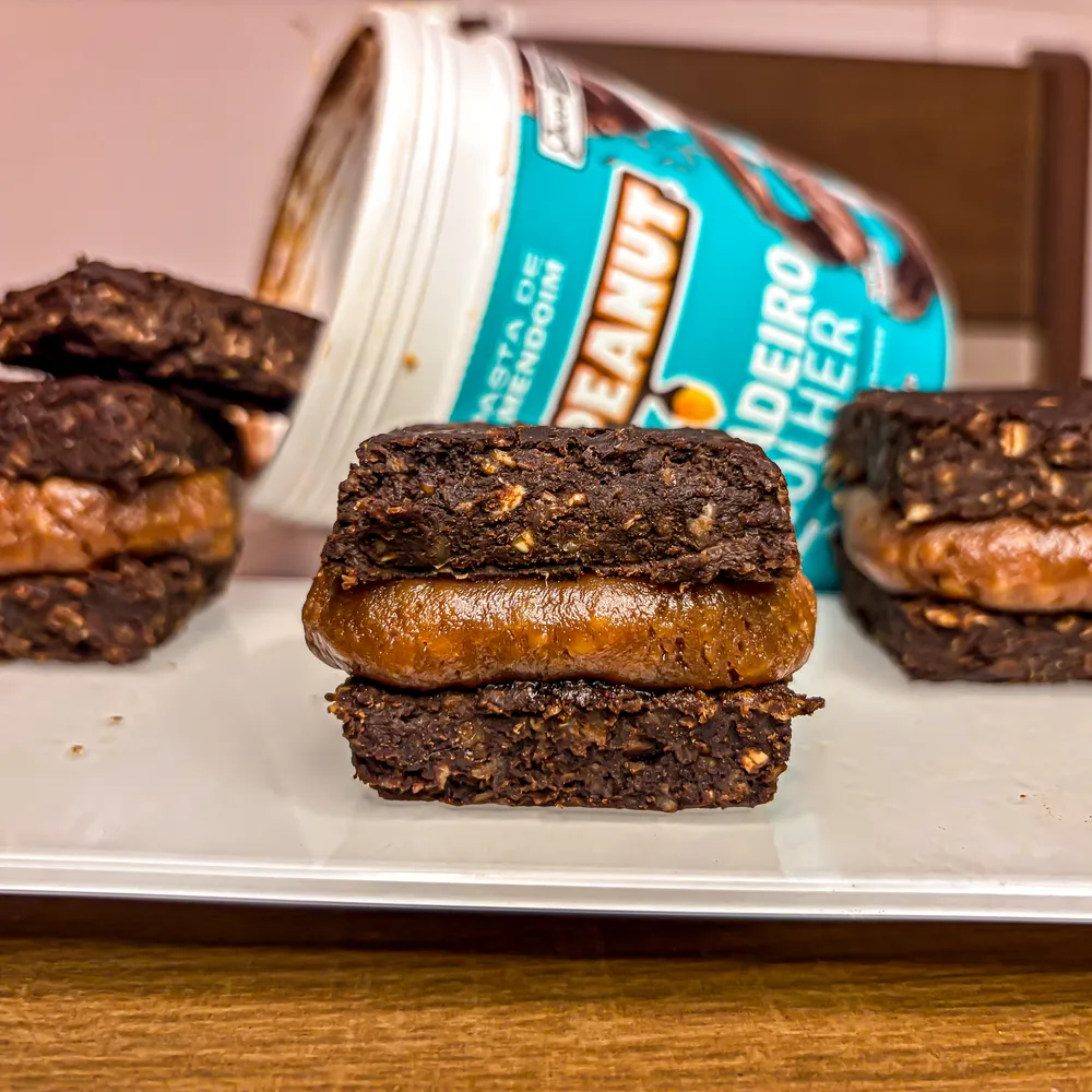Brownie de Aveia com Brigadeiro