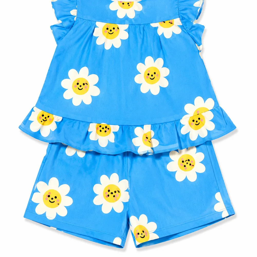 Conjunto Margarida azul 