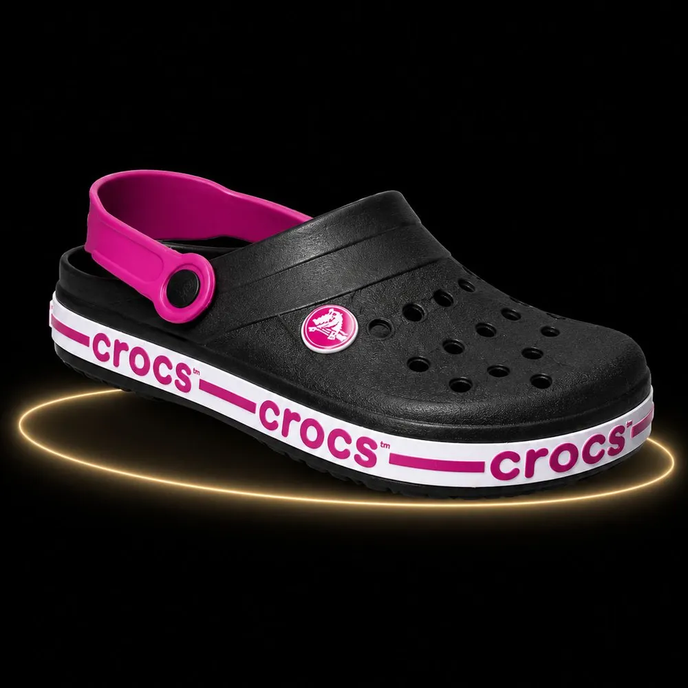 Crocs Preto/ Rosa