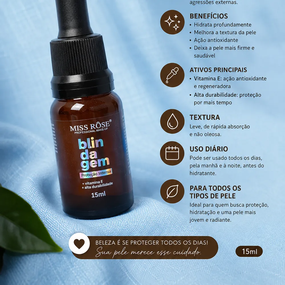 Blindagem Fixação Intensa  15ml Miss Rôse