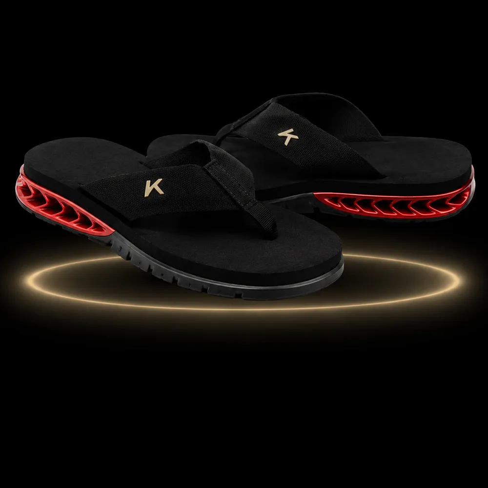 Chinelo (Preto/Vermelho)