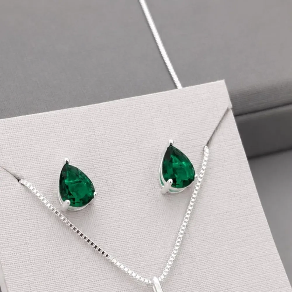 Conjunto Esmeralda Verde 