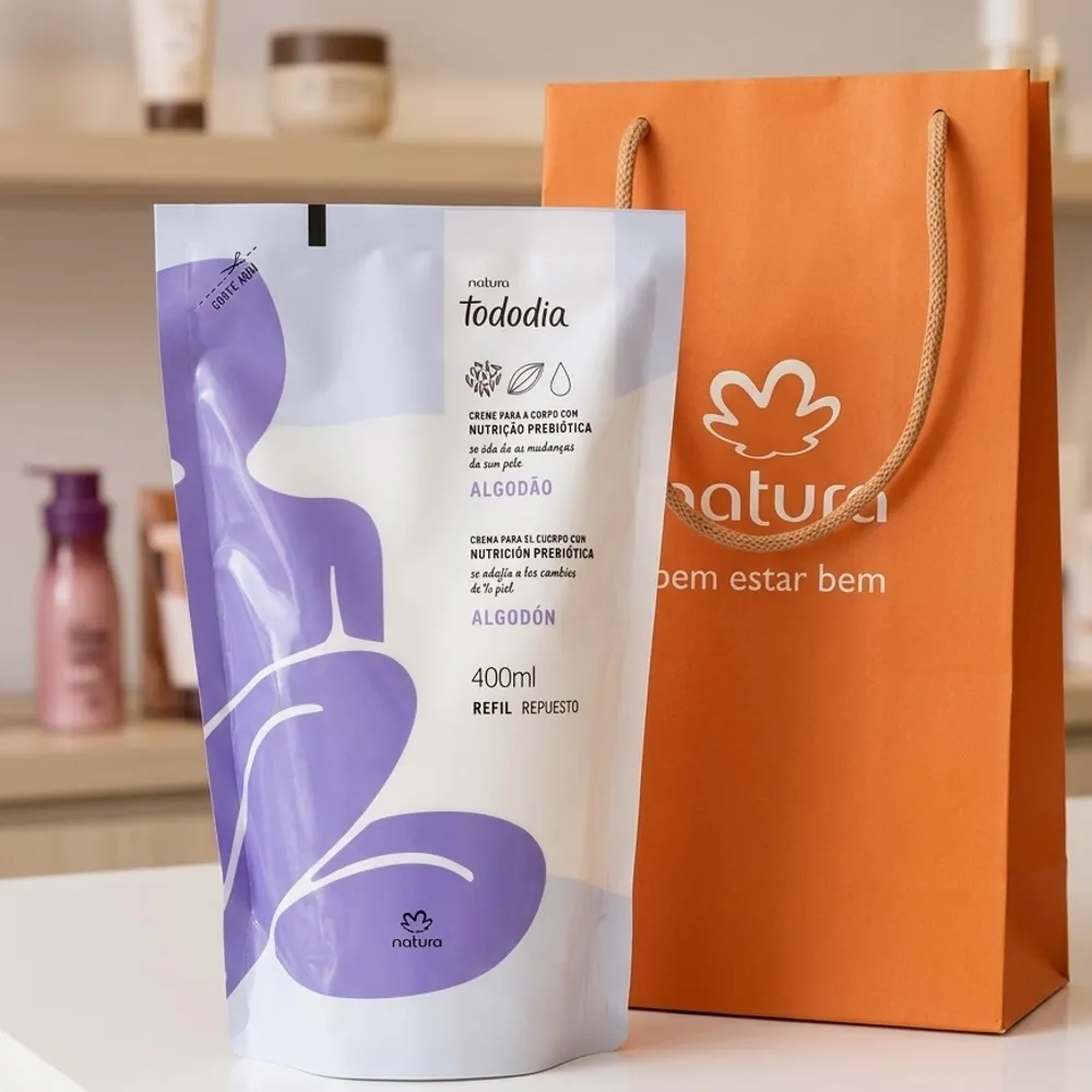 Hidratante Natura refil algodão 400ml