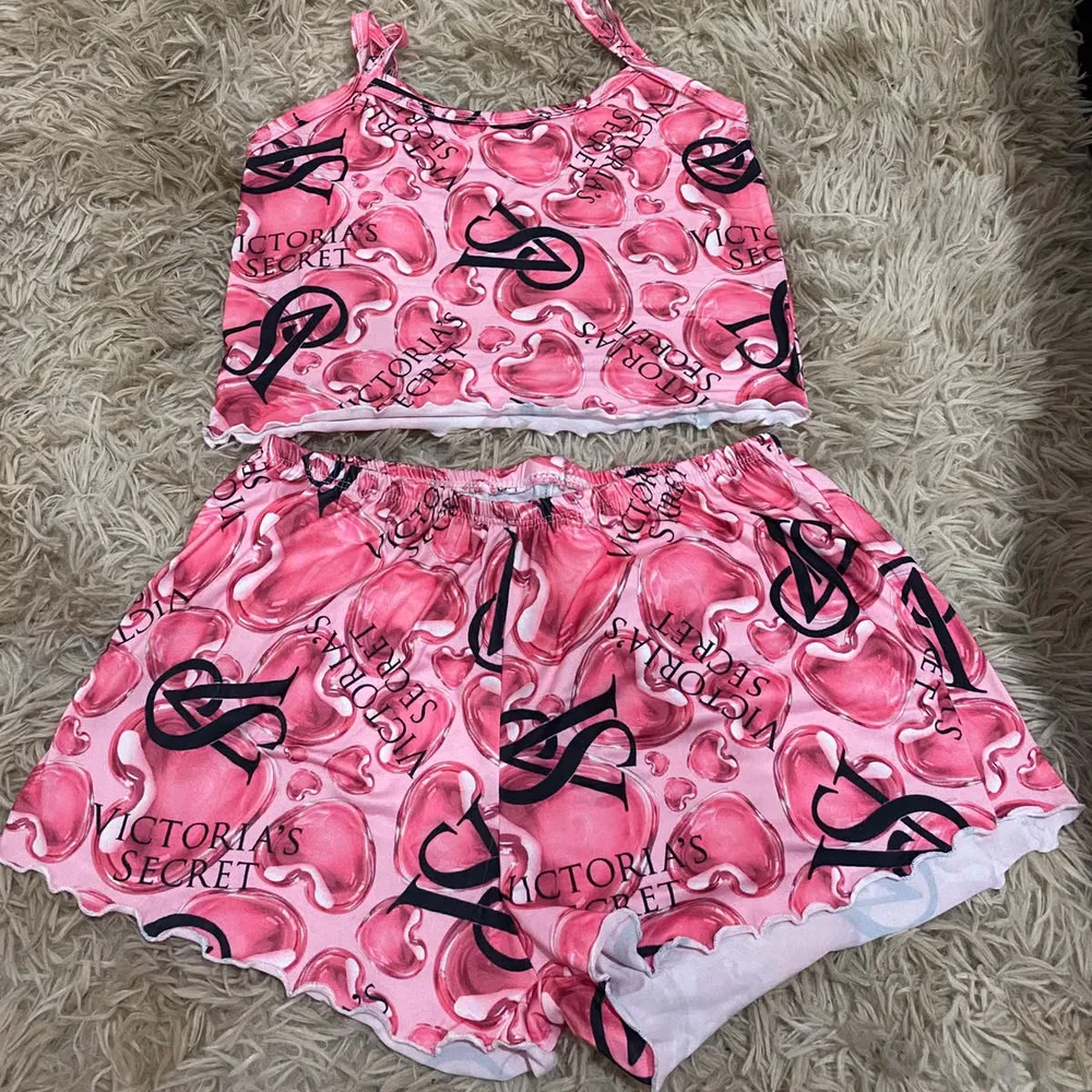 Pijama Victoria'secret Rosa 2 Peças 