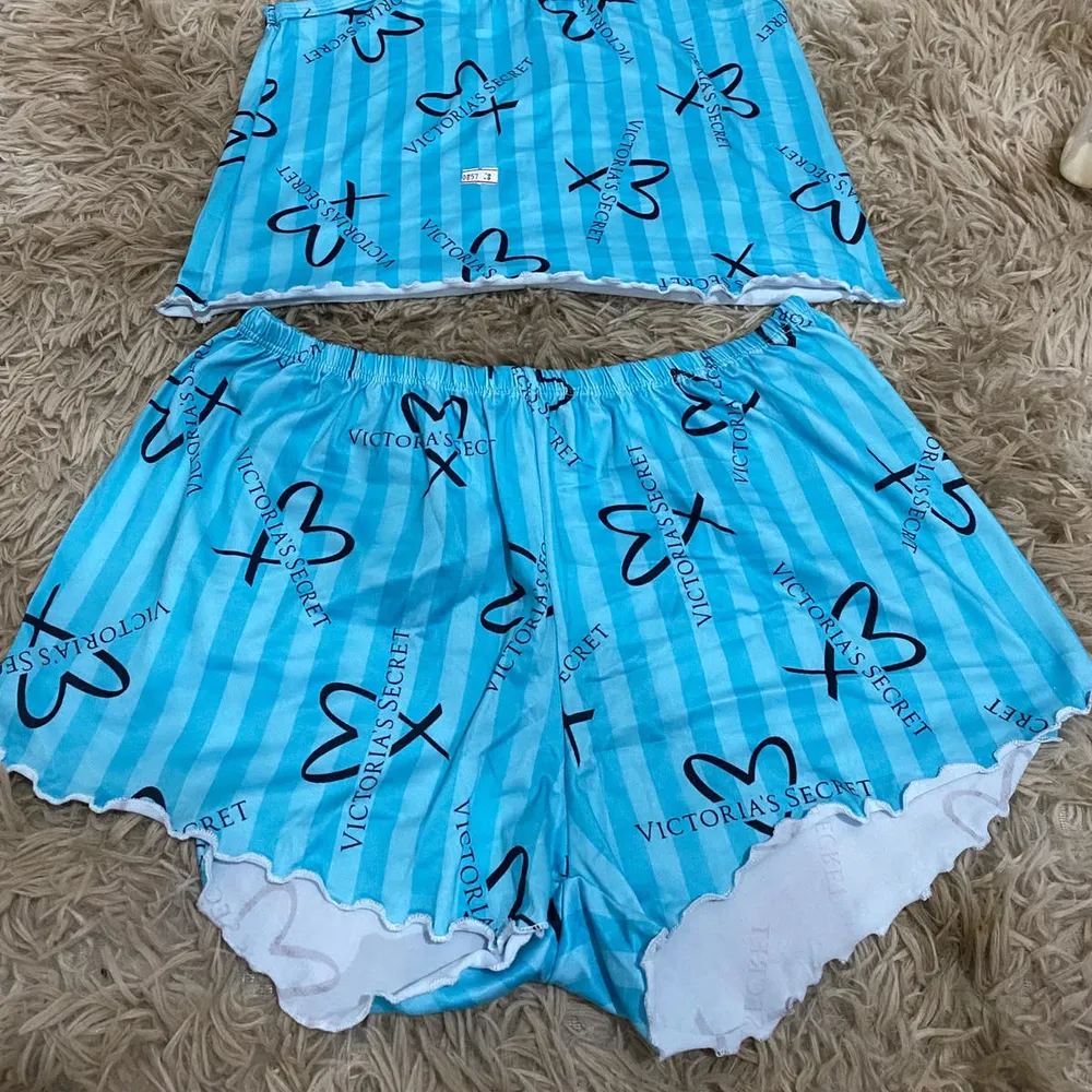 Pijama Victoria'secret Azul Verâo 2 Peças 