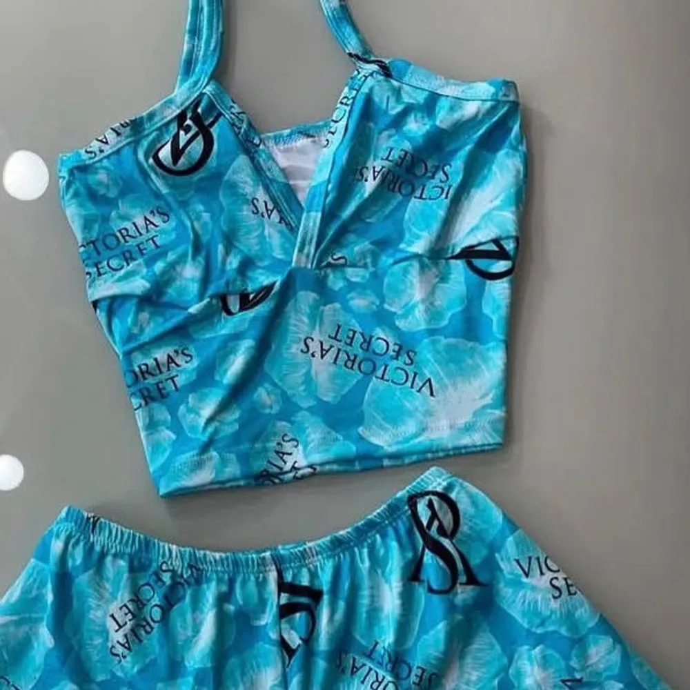 Pijama Victoria'Secret Azul  Verâo 2 Peças 