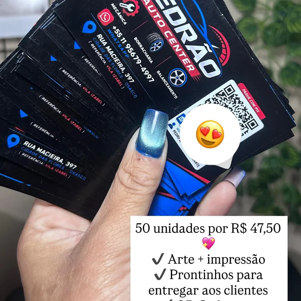 Cartão de visita personalizado