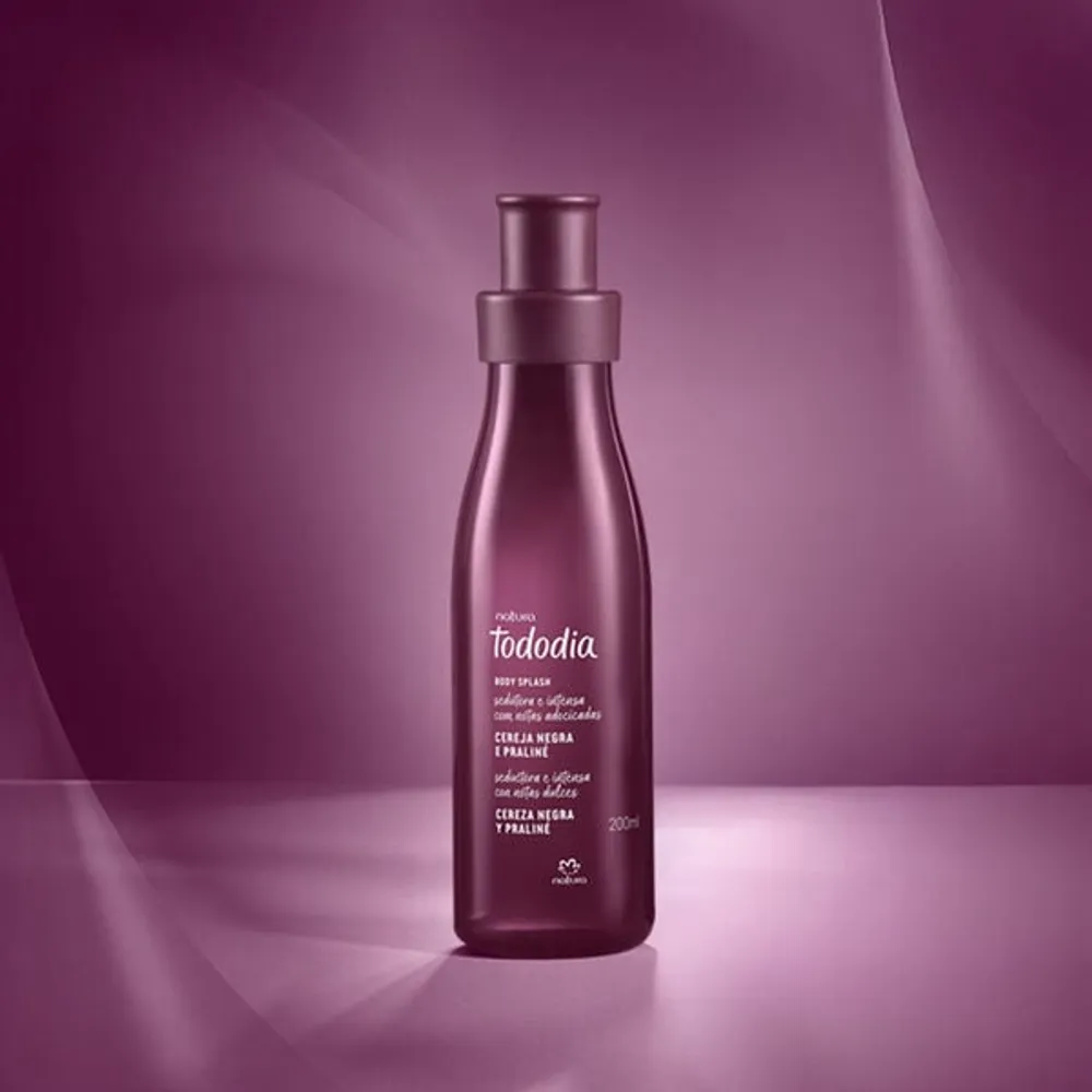 Body Splash Cereja Negra e Praliné Tododia 200 ml