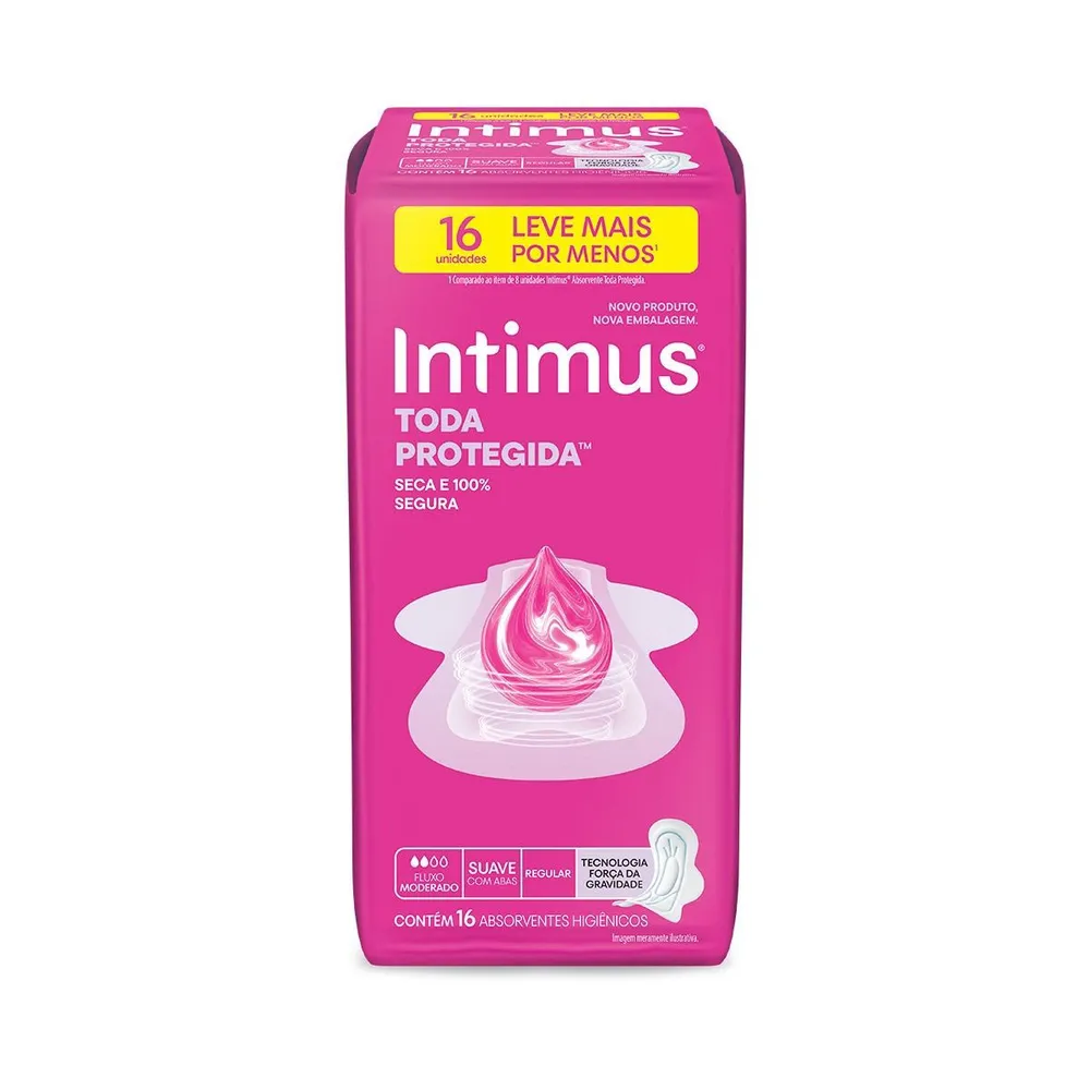 Absorvente Intimus 16un com abas