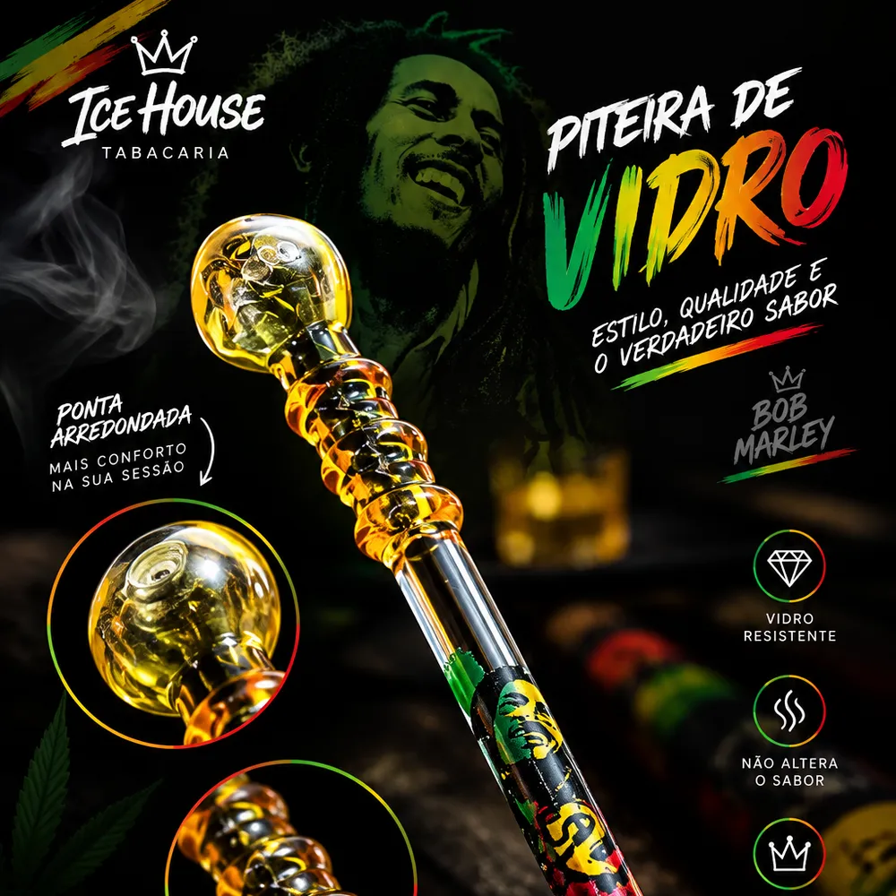Piteira Bob Marley Personalizada