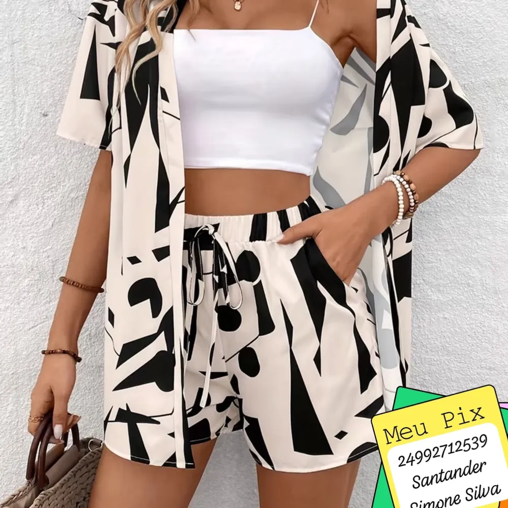 Short de viscose mais quimono 