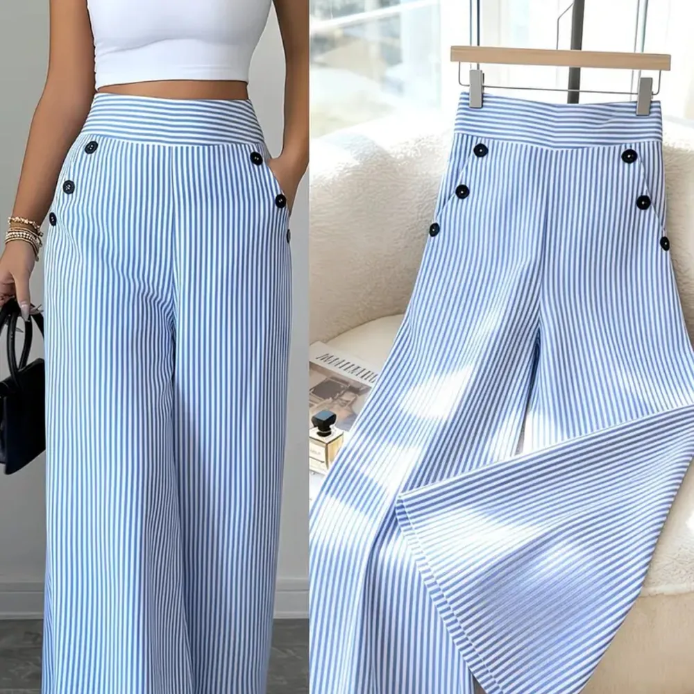 Calça pantalona viscose 