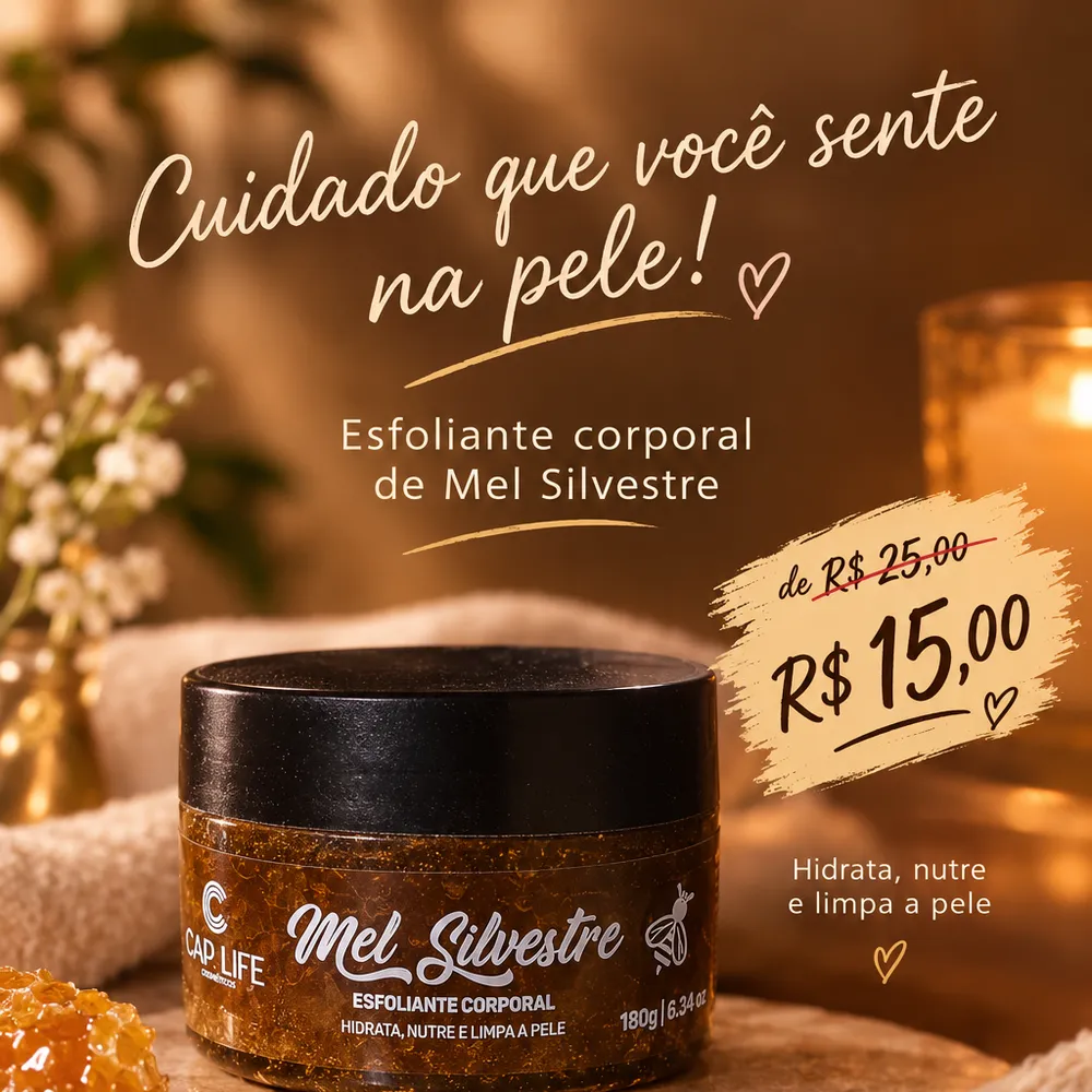 🍯 Esfoliante Corporal Mel Silvestre