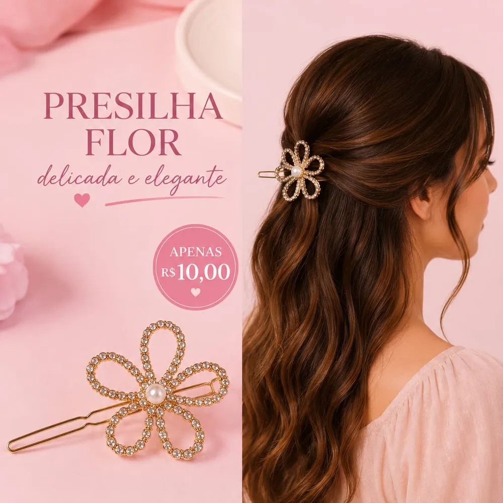 🌸 Presilha Flor