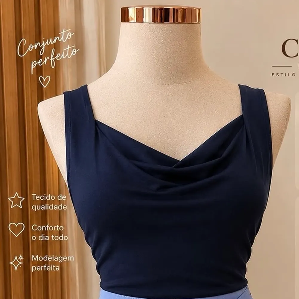 Blusa detalhe Decote