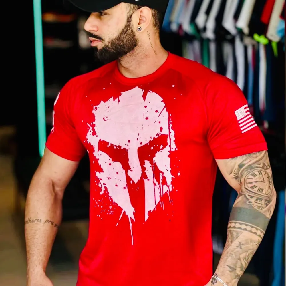CAMISA GLADIADOR DRY FIT VERMALHA