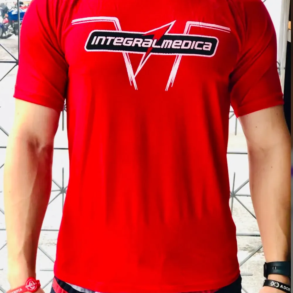 CAMISA INTEGRAL MEDICA DRY FIT VERMELH