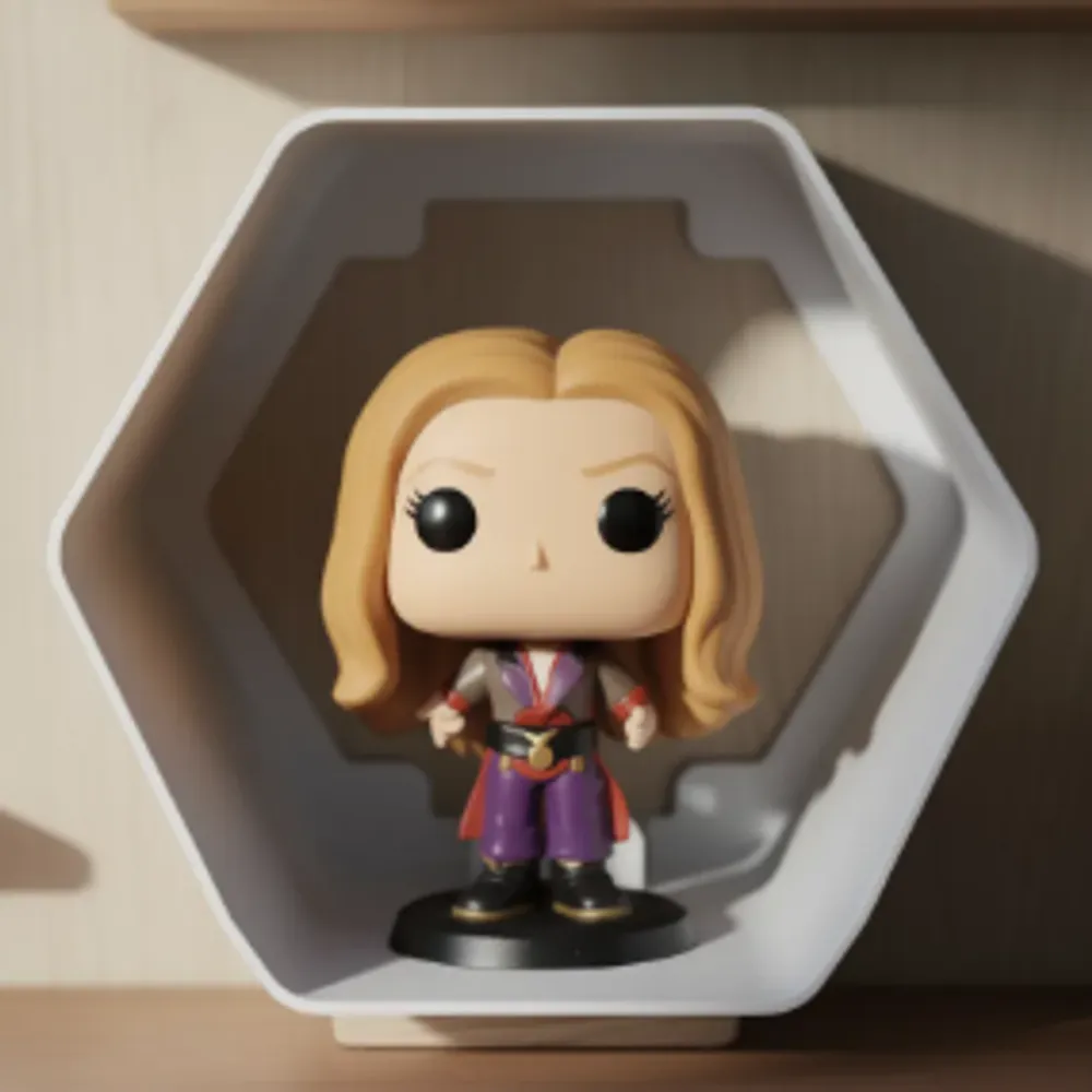 Prateleira FUNKO em Formato de Colmeia