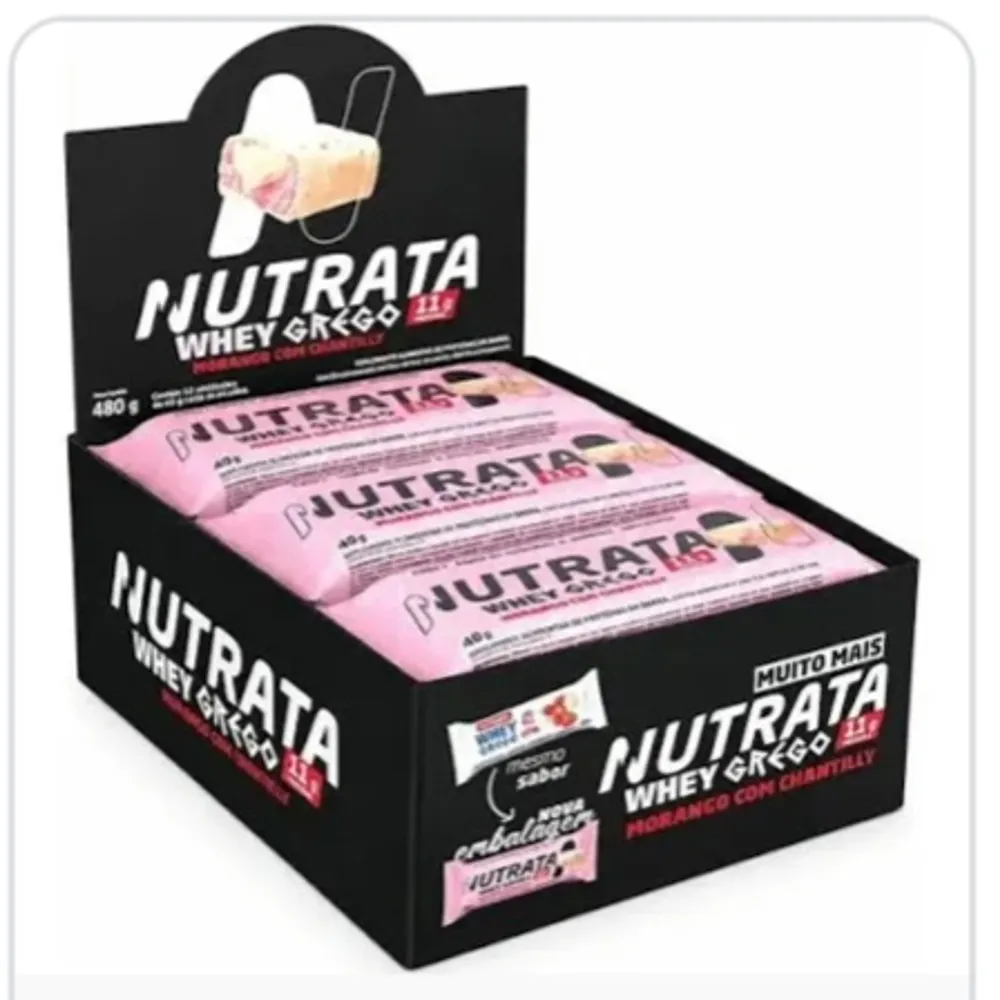 Barra Nutrata Morango e Chantilly