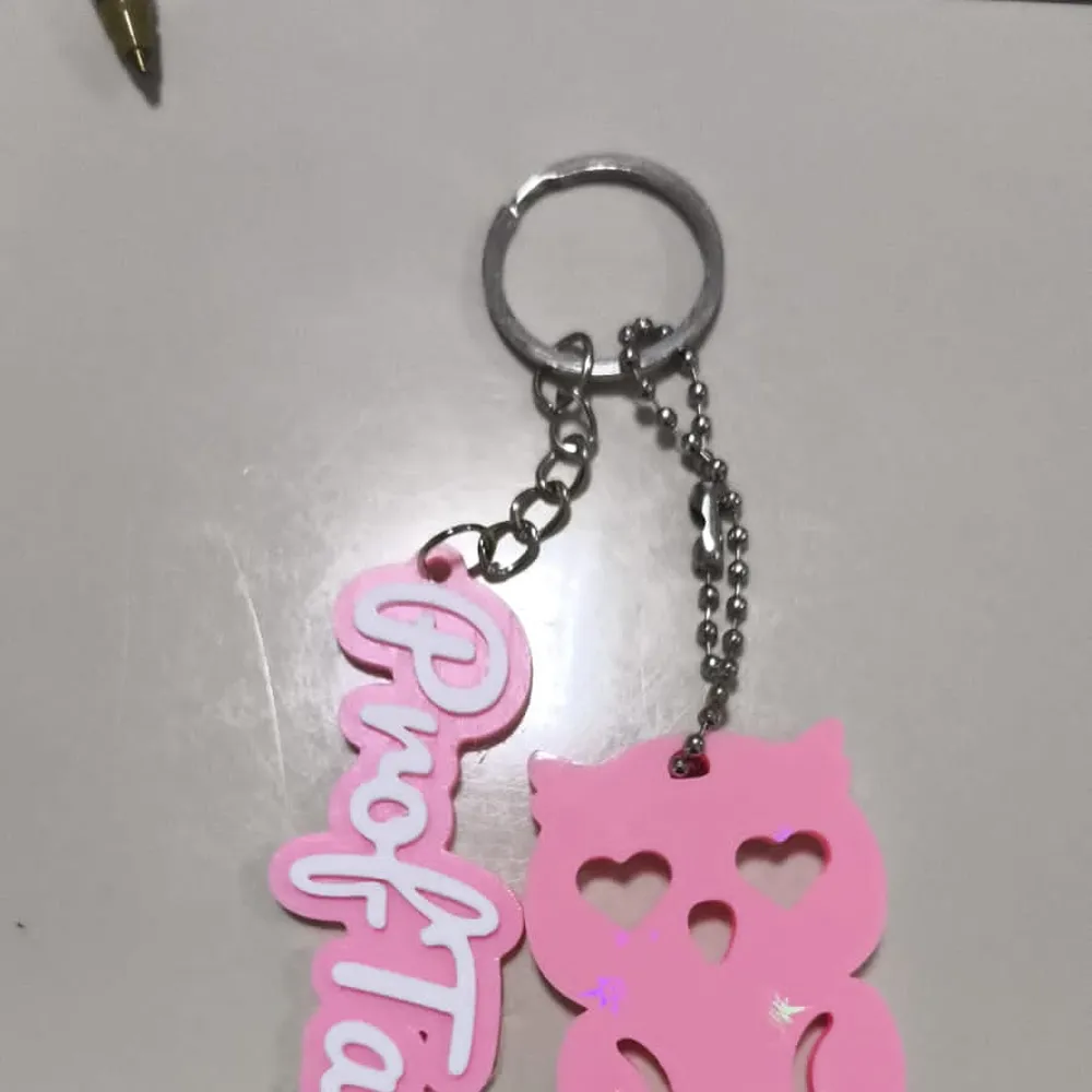 Kit Chaveiro Nome e Coruja