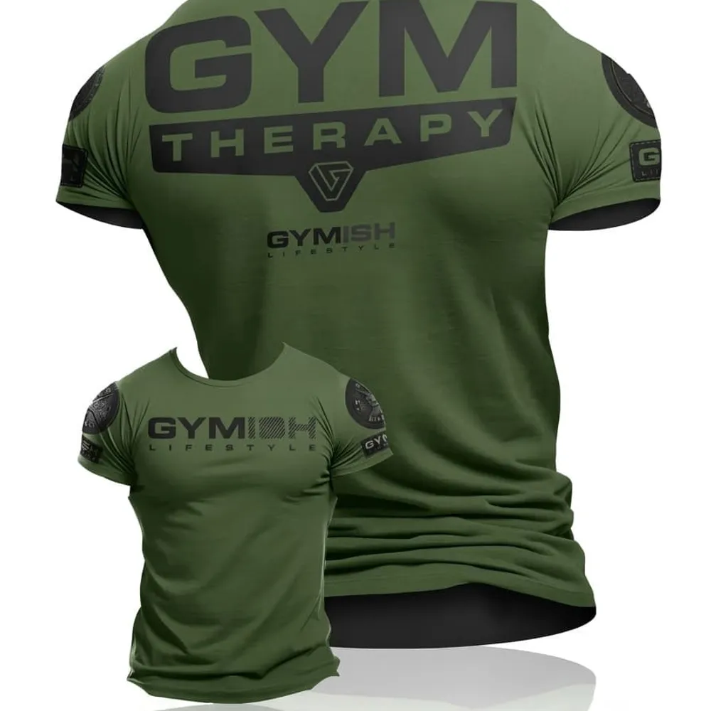 CAMISA GYMISH VERDE MILITAR DRY FIT 