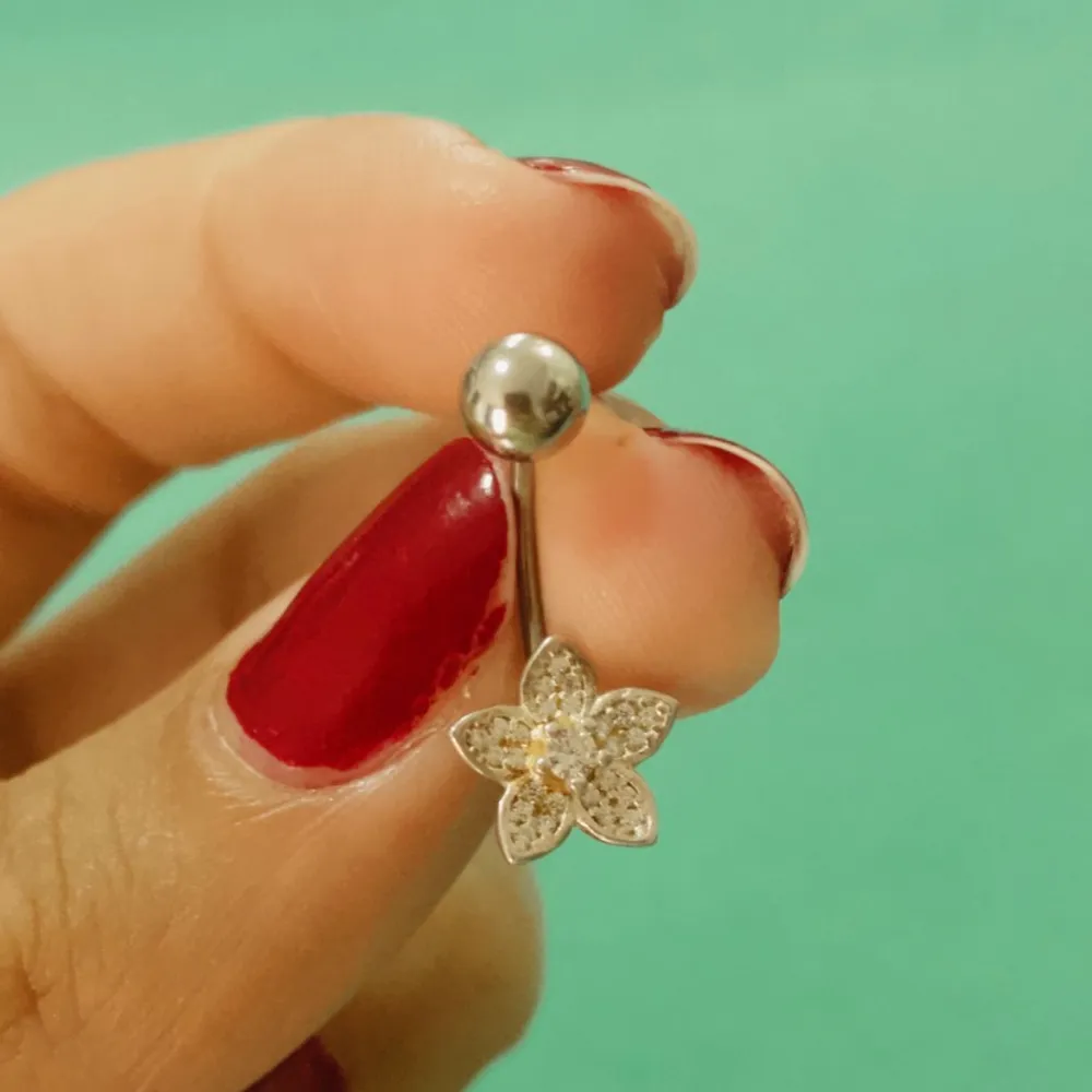 PI001-Pircing umbigo de flor 