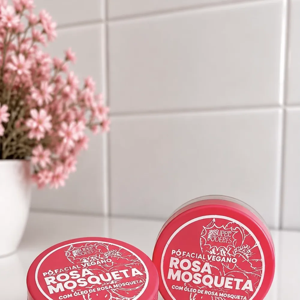 Pó Facial Vegano Rosa Mosqueta – Super Poderes