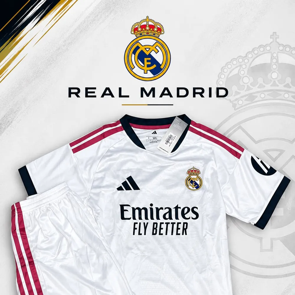 CONJUNTO REAL MADRID - DETAHADA LISTRAS VINHO 